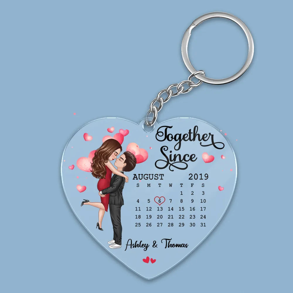 Heart keychain 2025 for couples