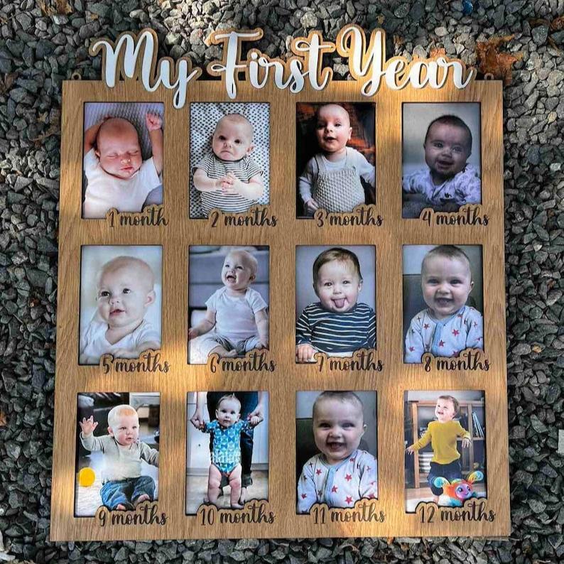 12 Months Baby Photo Frame – Online Customized Gifts