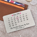 Mothers day metal wallet card