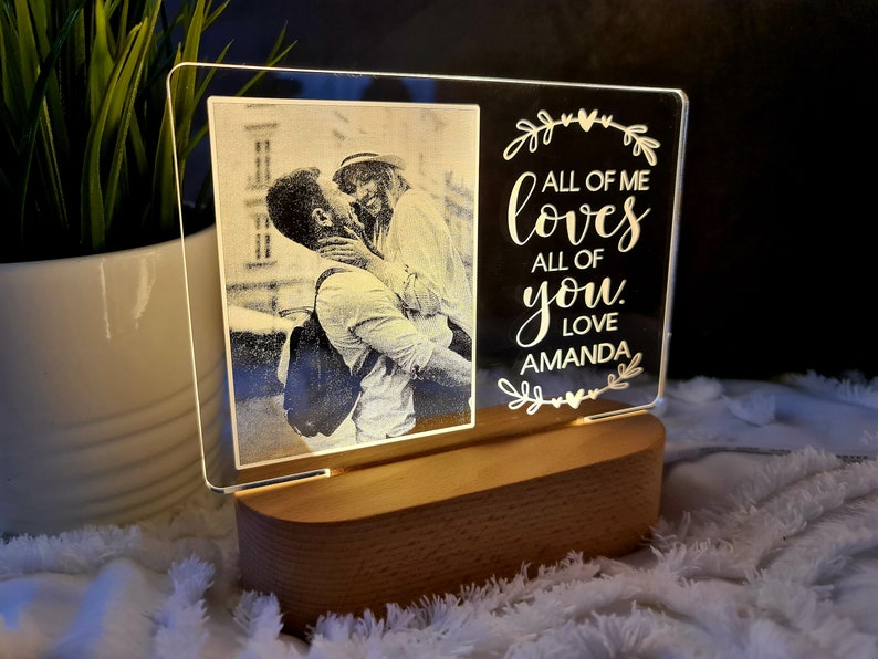 Personalised Valentines Day Gift Photo - For Him For Her Boyfriend Gir ...