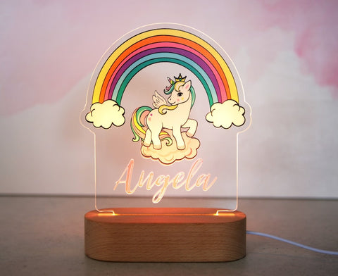 Unicorn Name Lamp for Kids