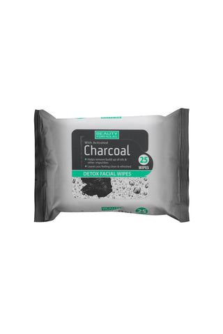 Beauty Formulas Charcoal Detox Facial Wipes 25'S