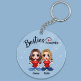 Besties Forever Customized Keychain