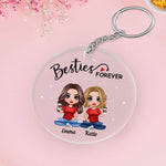 Besties Forever Customized Keychain