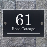 Acrylic Transparent House Name Plate