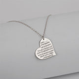 Ayat ul Kursi Heart Necklace