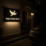 LED House name plate pakistan