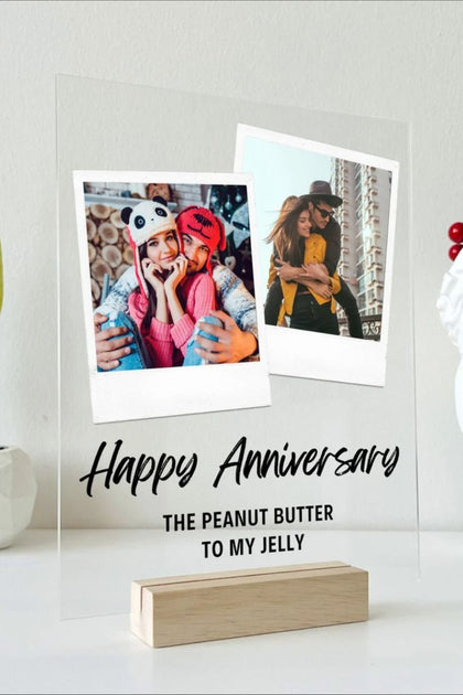 Happy Anniversary Gift Plaque Personalized Custom Acrylic – Pakistan