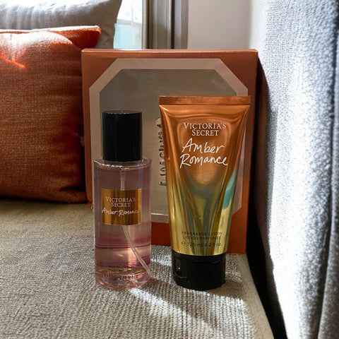 VICTORIA SECRET Amber Romance Body Lotion and  Mist Set