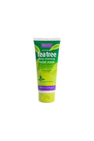 Beauty Formulas Tea Tree Deep Cleansing Facial Mask 100ml