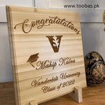 Personalized Graduation Gifts, Engraved Wooden Plaque, Congratulations Grad Gifts, Class of 2024 Gifts