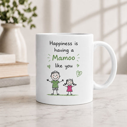 Happiness Is Having a Mamoo Like You Mug – Cute Gift for Mamoo in Pakistan | Niece & Nephew Gift