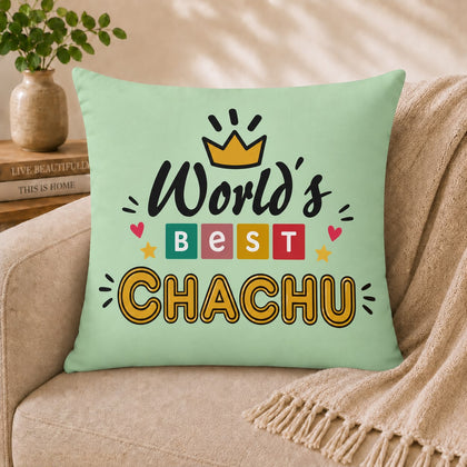 World’s Best Chachu Cushion – Cute Crown Gift for Chachu in Pakistan