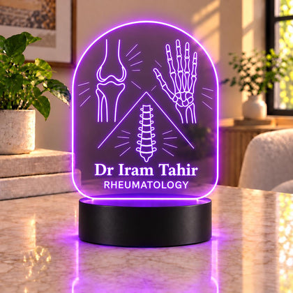 Personalized Rheumatologist LED Lamp – Custom Joint & Arthritis Doctor Name Gift in Pakistan