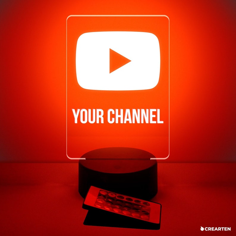 Led Youtube. Sign YouTube LED Lamp – Toobas.pk Online Customized Gifts