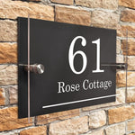 Acrylic Transparent House Name Plate