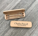 Wooden Pen Box with Branding