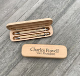 Wooden Pen Box with Branding