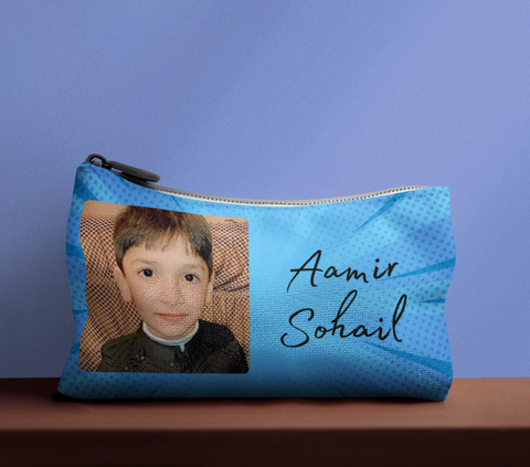 Personalized Stationary Pouch With Name and picture Toobas.pk