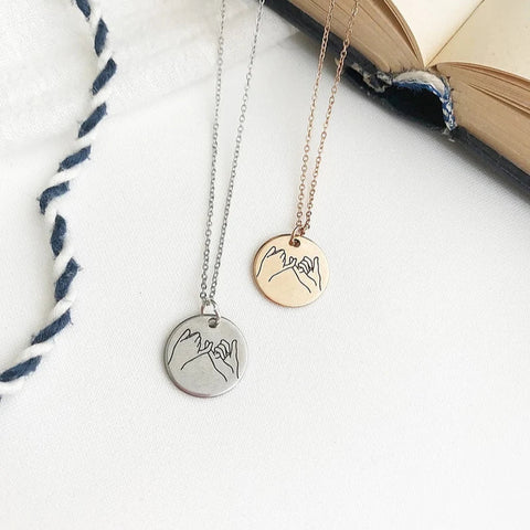 Pinky promise neckalce