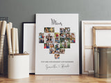 Heart collage picture frame
