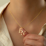 Double Initials Necklace