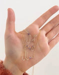 Urdu Wire name Necklace
