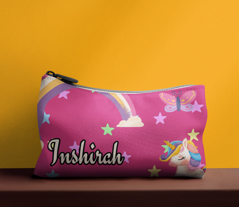 Unicorn Theme Girls Gift Stationary Pouch