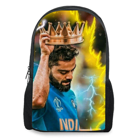 Kohli the Cricket King Customized Bag