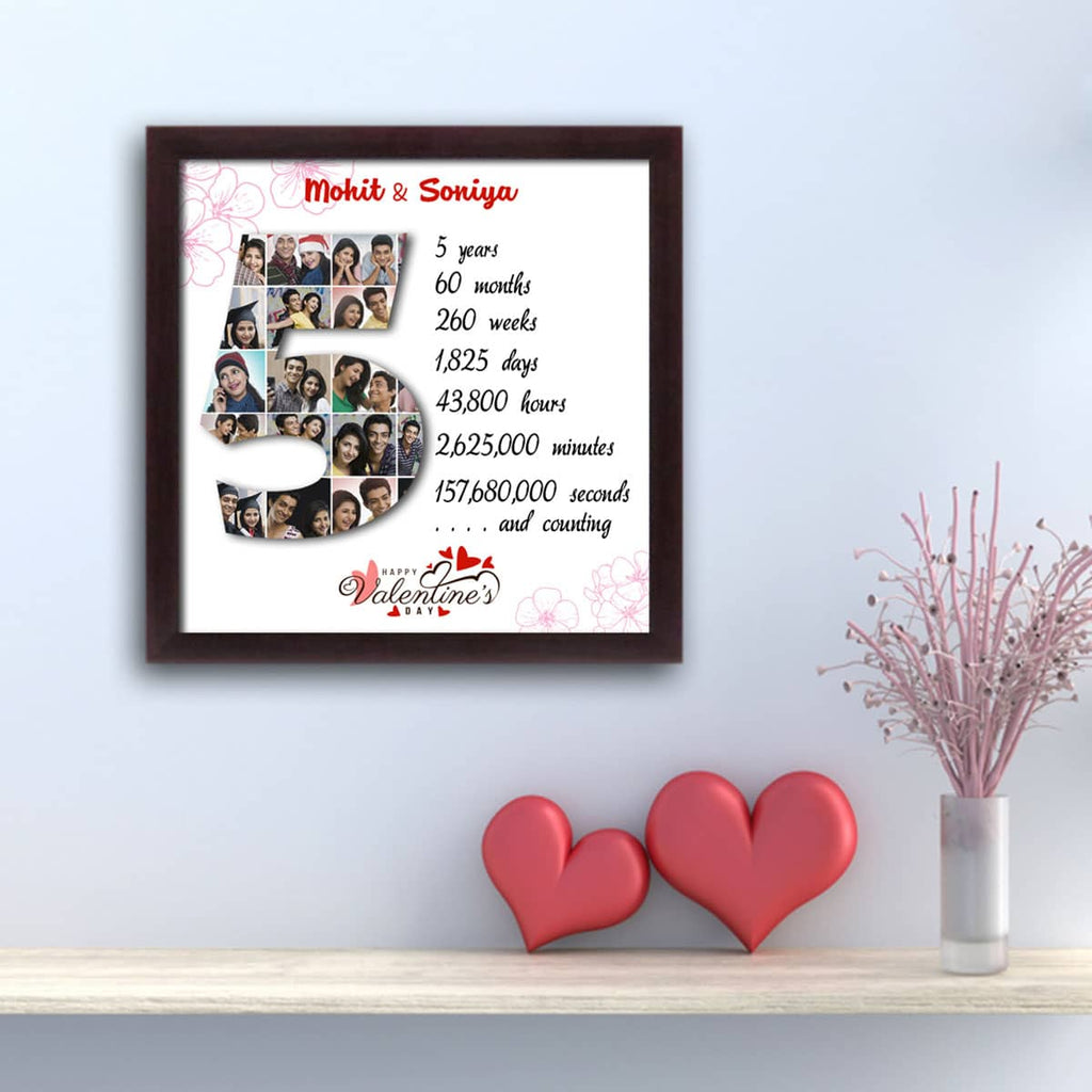 Photo Number Collage photo frame – Toobas.pk Online Customized Gifts