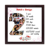 Photo Number Collage photo frame