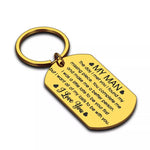 My Man Metal Keychain