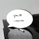 LED Light Box Handwriting Board Drawing Box Speech Bubble Shape Box with 3 Color Pens & USB Cord
