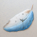 Feather wall clock