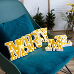 LED Alphabet Golden