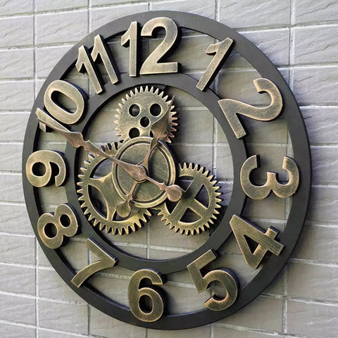 Numbers metal Wall clock