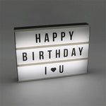 Cinema light box children diy message board with letters