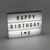 Cinema light box children diy message board with letters