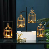 Golden Iron candle holder