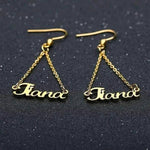 Gold Plated name Earings