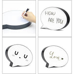 LED Light Box Handwriting Board Drawing Box Speech Bubble Shape Box with 3 Color Pens & USB Cord