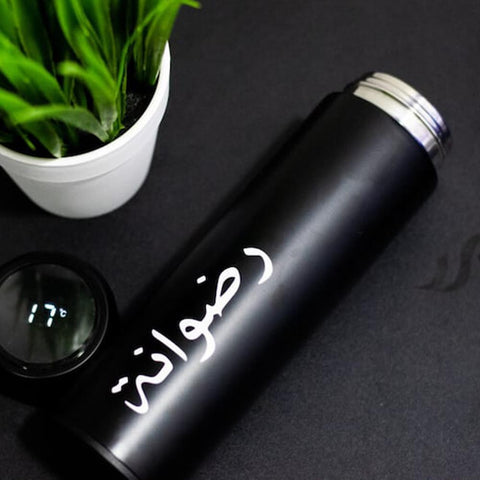 Name Temprature Bottle | Led Vacuum Bottle with Name