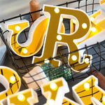 LED Alphabet Golden