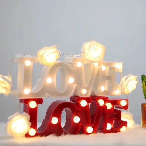 Love led Alphabets