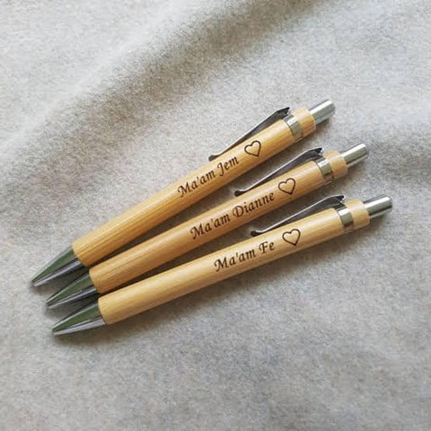 Set of 3 Customized Wooden pens