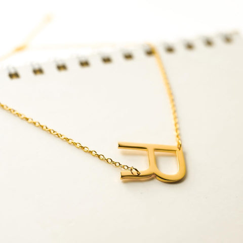 English Initial Name Necklace