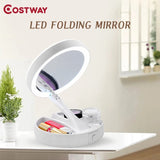 Fold Way magnifying mirror Led