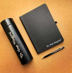 Customized Diary, Temprature Bottle and Pen set