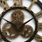industrial gear wall clock
