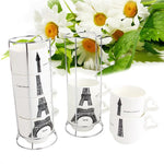 Eiffel Tower Over laying cups